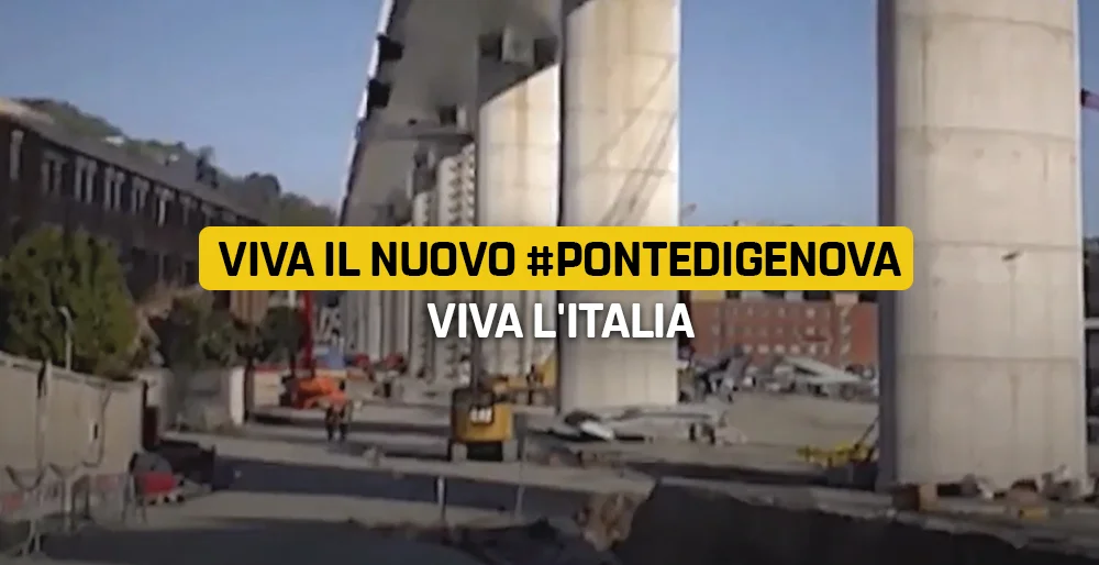 Viva il nuovo #PonteDiGenova, viva l'Italia