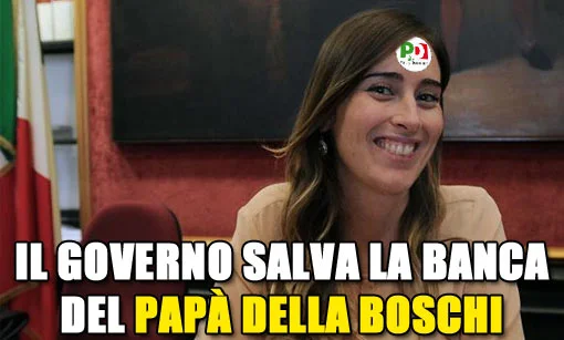Il governo salva la banca del #papàDellaBoschi