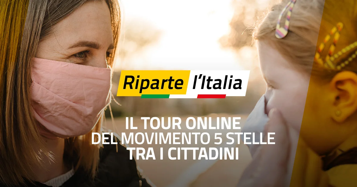 Riparte l'Italia: il tour online del MoVimento 5 Stelle tra i cittadini