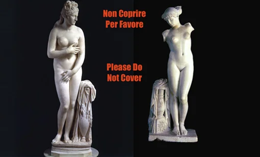 Coperti di vergogna #statue