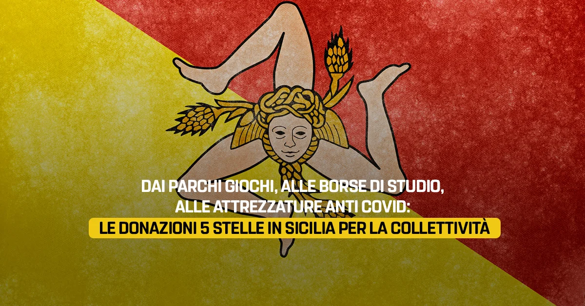 Dai Parchi giochi ai materiali anti-Covid grazie al taglio stipendi del M5S Sicilia
