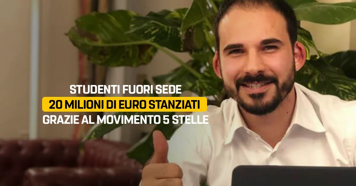 Studenti fuori sede, 20 milioni di euro stanziati grazie al MoVimento 5 Stelle