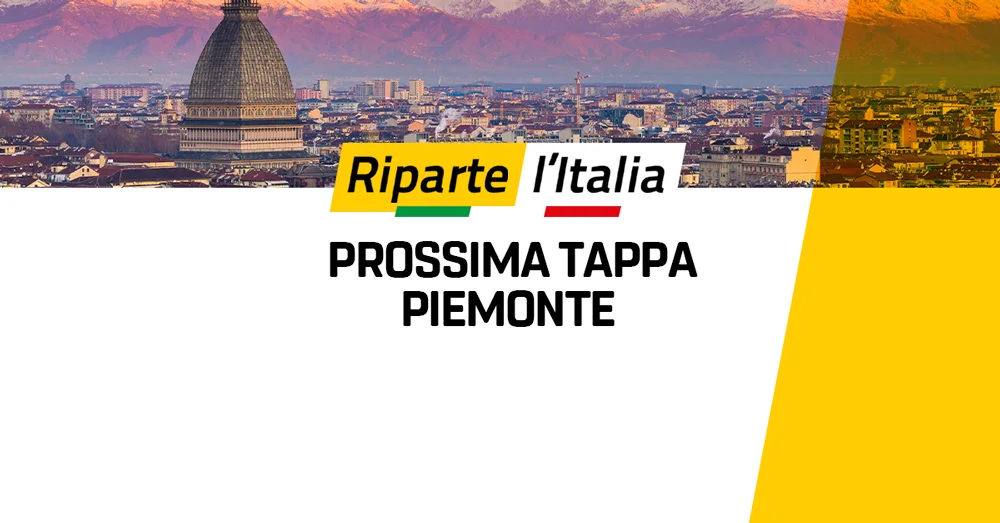Riparte l’Italia, prossima tappa Piemonte