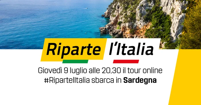 Giovedì 9 luglio alle 20.30 il tour online #RipartelItalia sbarca in Sardegna