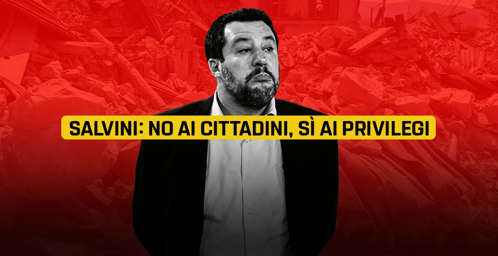 Salvini: no ai cittadini, sì ai privilegi