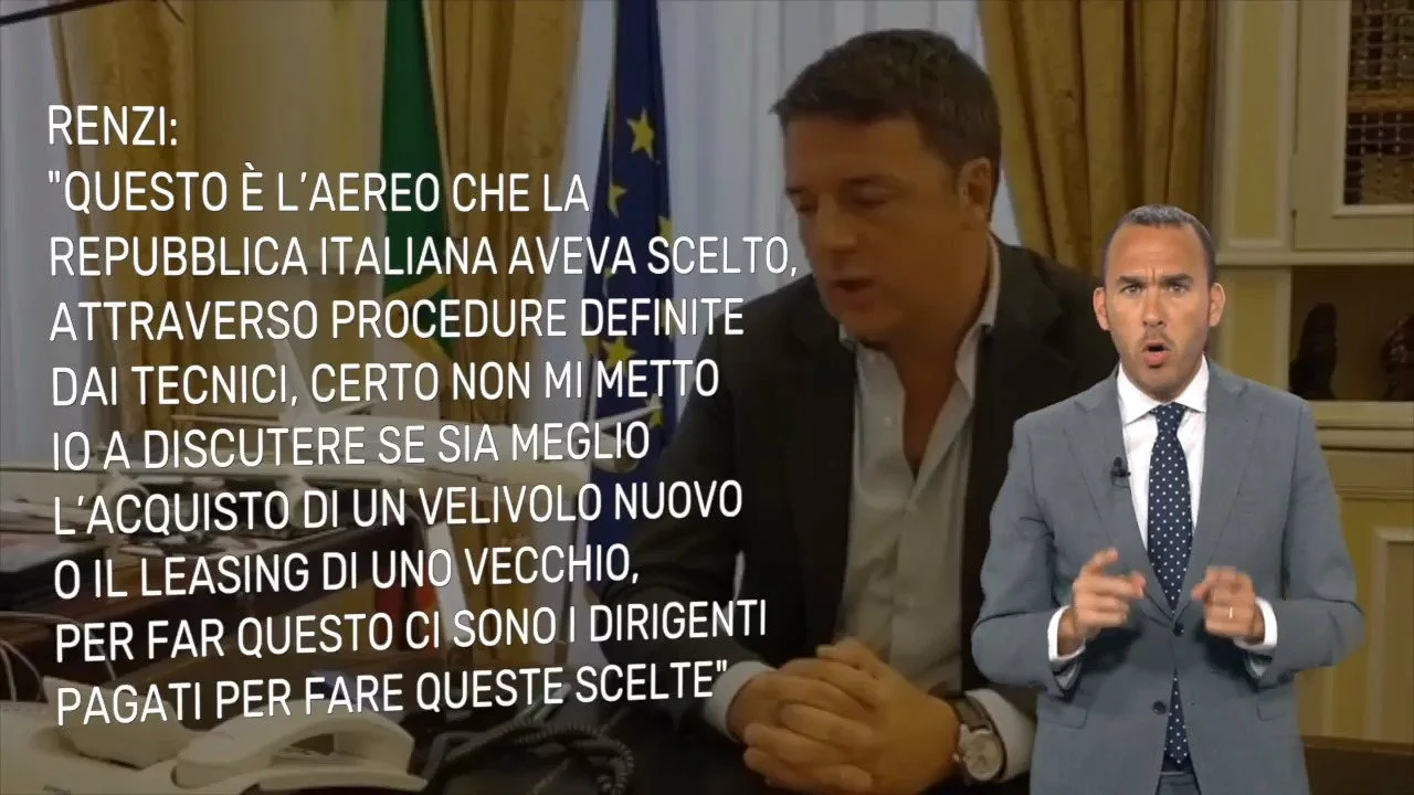 Tutte le bufale di Renzi sul suo Air Force