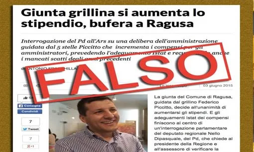 Le balle dei giornali contro il sindaco M5S Piccitto