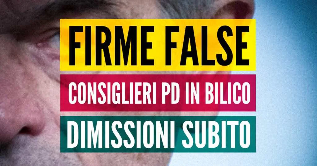 Le firme false del PD in Piemonte