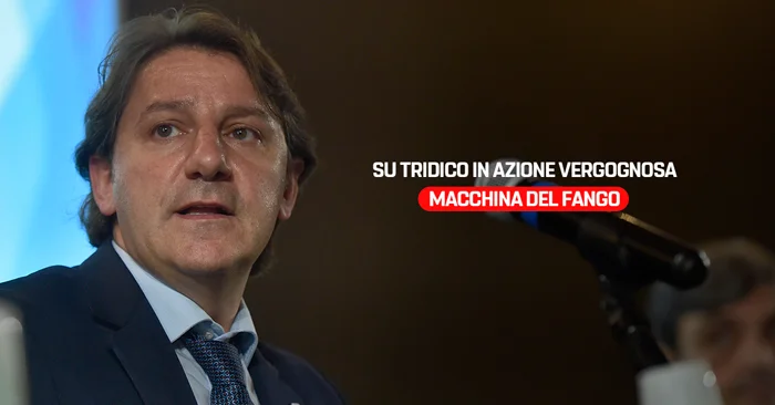 Su Tridico in azione vergognosa macchina del fango