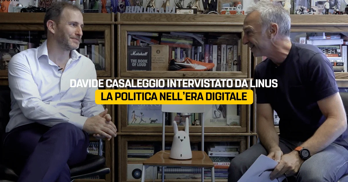 Davide Casaleggio intervistato da Linus: la politica nell'era digitale