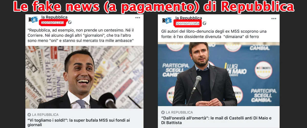 Le fake news (a pagamento) di Repubblica