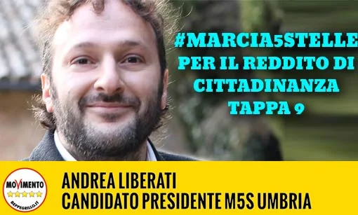 #Marcia5Stelle per il Reddito di Cittadinanza, nona tappa: Terni