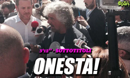 Beppe Grillo da Roma: #IoSonoDellaBandaDegliOnesti