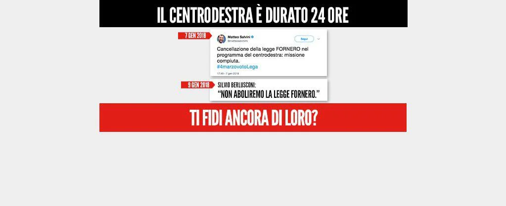 Il centrodestra è durato 24 ore