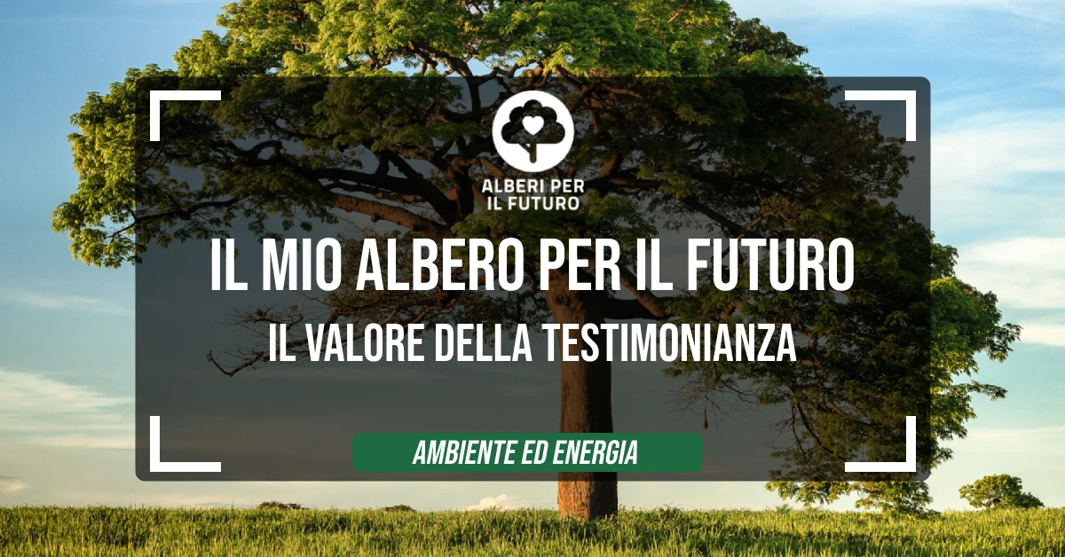 Il mio Albero per il Futuro: il valore della testimonianza.