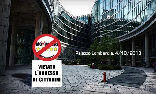 M5S cacciato da Palazzo Lombardia