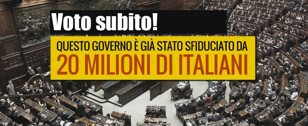 Questo governo è stato sfiduciato da 20 milioni di italiani