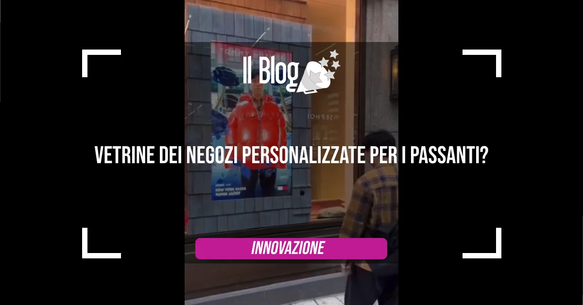 Vetrine dei negozi personalizzate per i passanti?