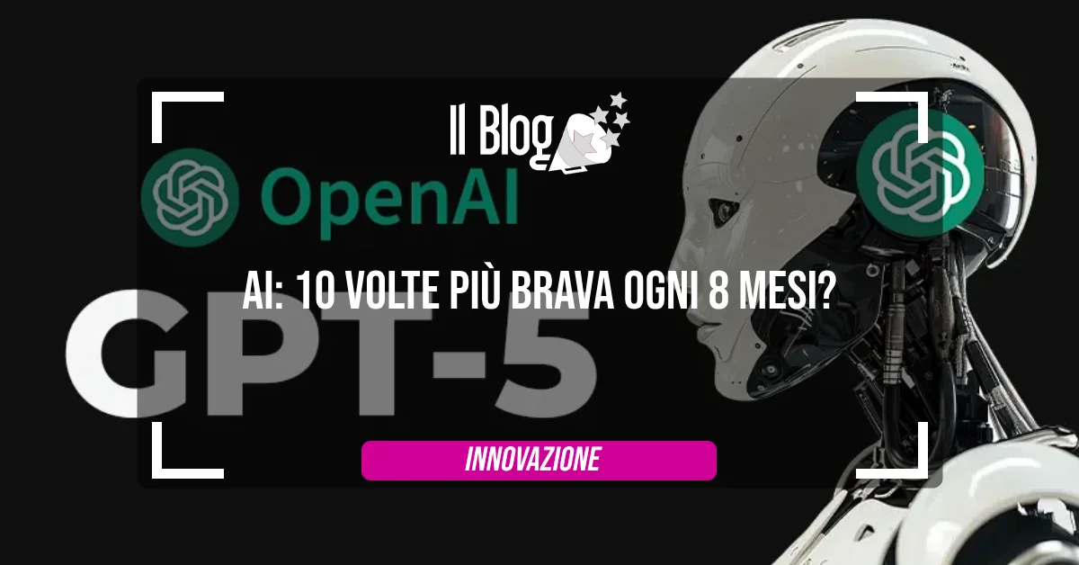 AI: 10 volte più brava ogni 8 mesi?
